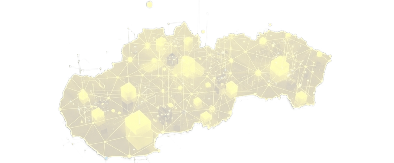 Mapa Slovenska s AI uzlami